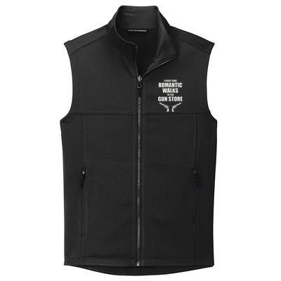 I Enjoy Long Romantic Walks to the Gun Store Funny Gun Collective Smooth Fleece Vest