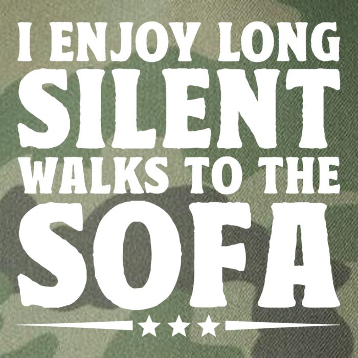 I Enjoy Long Silent Walks To The Sofa Sayings For Introvert Cute Gift Legacy Tie Dye Trucker Hat