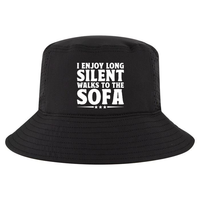 I Enjoy Long Silent Walks To The Sofa Sayings For Introvert Cute Gift Cool Comfort Performance Bucket Hat