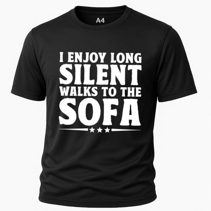 I Enjoy Long Silent Walks To The Sofa Sayings For Introvert Cute Gift Performance Shirt