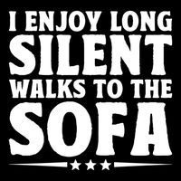 I Enjoy Long Silent Walks To The Sofa Sayings For Introvert Cute Gift Sustainable Bucket Hat