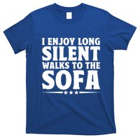 I Enjoy Long Silent Walks To The Sofa Sayings For Introvert Cute Gift T-Shirt