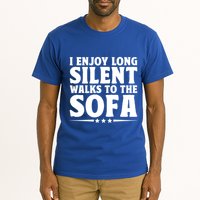 I Enjoy Long Silent Walks To The Sofa Sayings For Introvert Cute Gift Tall T-Shirt