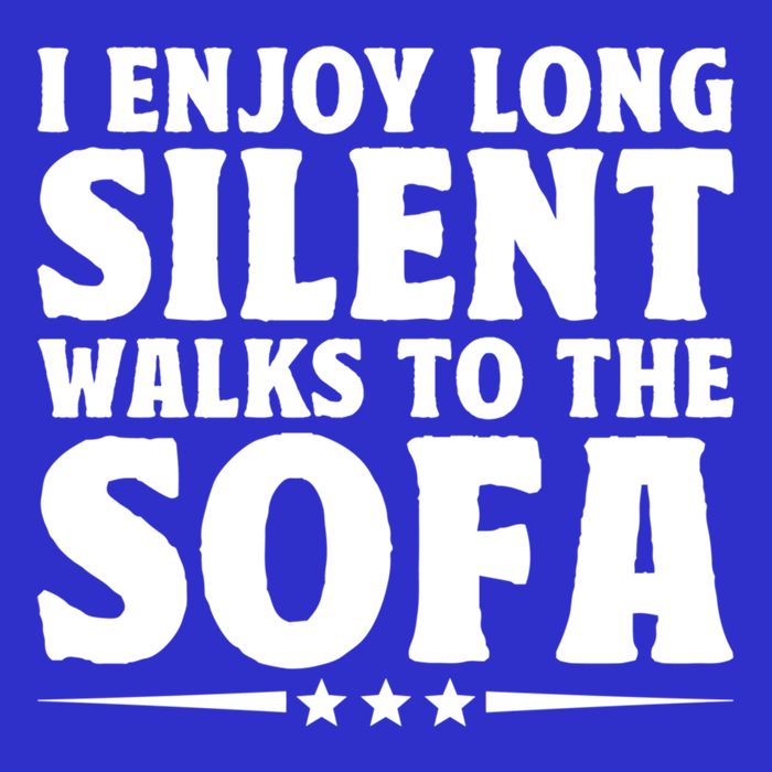 I Enjoy Long Silent Walks To The Sofa Sayings For Introvert Cute Gift 16 in Basic Backpack