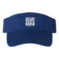 I Enjoy Long Silent Walks To The Sofa Sayings For Introvert Cute Gift Visor