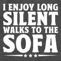 I Enjoy Long Silent Walks To The Sofa Sayings For Introvert Cute Gift Vector Backpack