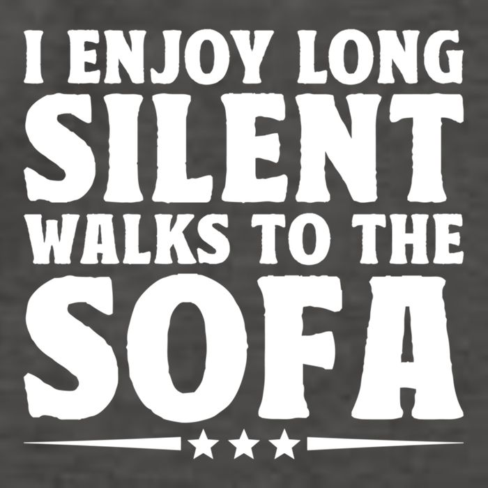 I Enjoy Long Silent Walks To The Sofa Sayings For Introvert Cute Gift Vector Backpack
