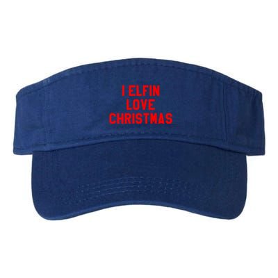 I Elfin Love Christmas Gift Santas Coming Omg Its Santa Gift Visor