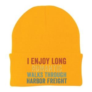 I Enjoy Long Romantic Walks Through Harbor Freight Funny Handyman Funny Saying Knit Cap Winter Beanie