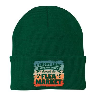 I Enjoy Long Romantic Walks Through The Flea Market Knit Cap Winter Beanie