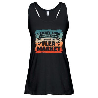 I Enjoy Long Romantic Walks Through The Flea Market Ladies Essential Flowy Tank