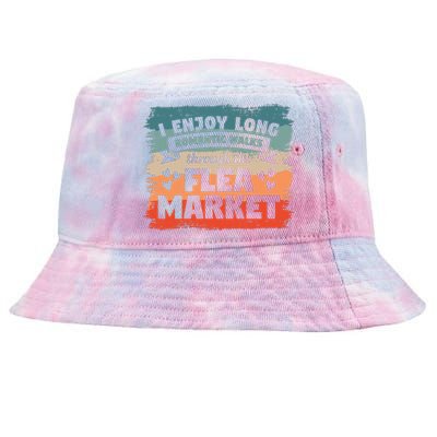 I Enjoy Long Romantic Walks Through The Flea Market Tie-Dyed Bucket Hat