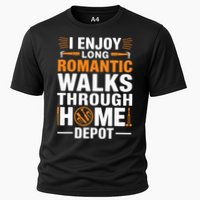 I Enjoy Long Romantic Walks Through Home Depot Funny Performance Shirt