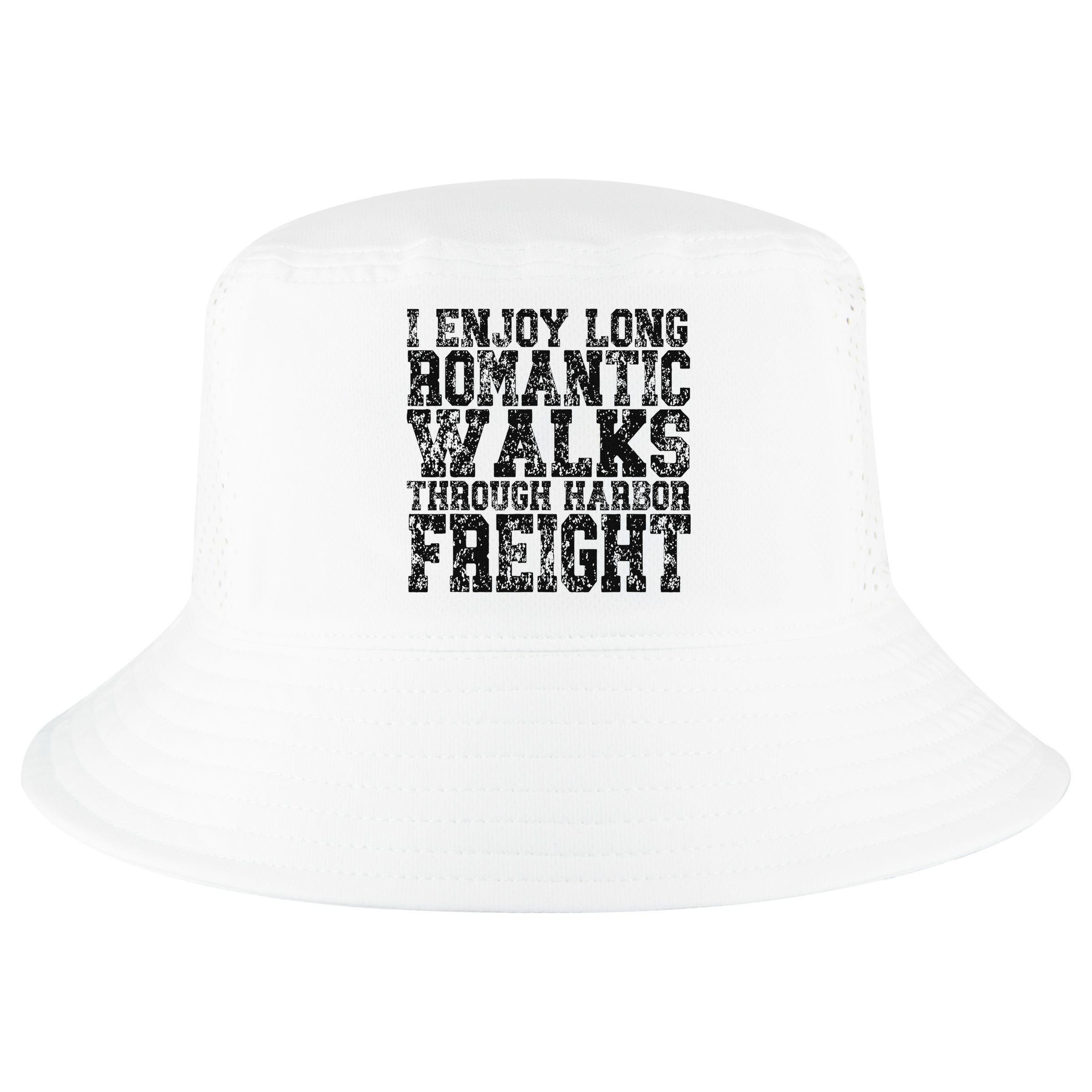 I Enjoy Long Romantic Walks Through Harbor Freight Cool Comfort Performance Bucket Hat