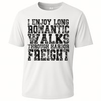 I Enjoy Long Romantic Walks Through Harbor Freight Cooling Performance Crew T-Shirt
