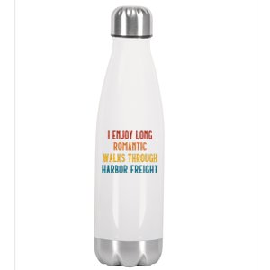 I Enjoy Long Romantic Walks Through Harbor Funny Stainless Steel Insulated Water Bottle