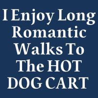 I Enjoy Long Romantic Walks To The Hot Dog Cart 16 in Basic Backpack