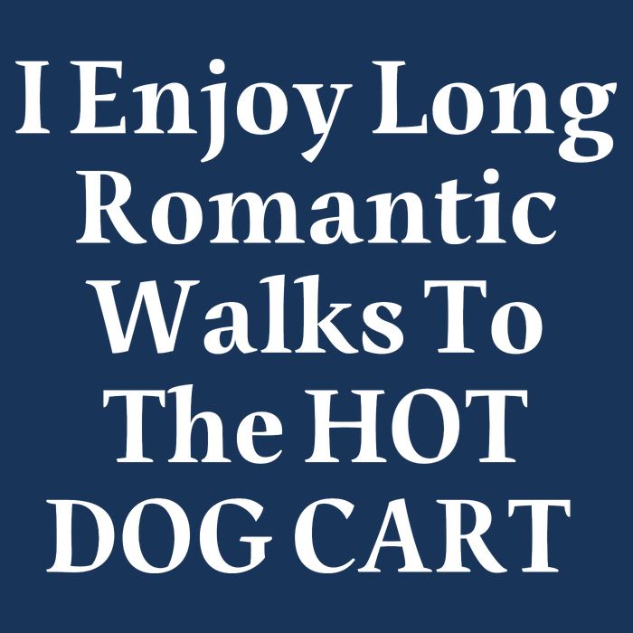 I Enjoy Long Romantic Walks To The Hot Dog Cart 16 in Basic Backpack