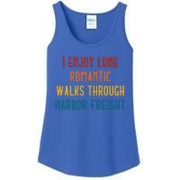 I Enjoy Long Romantic Walks Through Harbor Ladies Essential Tank