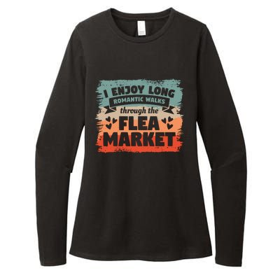 I Enjoy Long Romantic Walks Through The Flea Market Womens CVC Long Sleeve Shirt