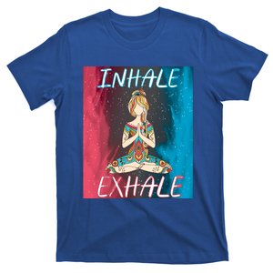 Inhale Exhale Meditation Workout Exercise Yoga Lover Gift T-Shirt