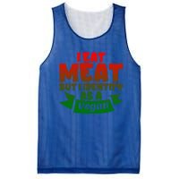 I Eat Meat But I Identify As A Vegan Giftgiftgift Great Gift Mesh Reversible Basketball Jersey Tank