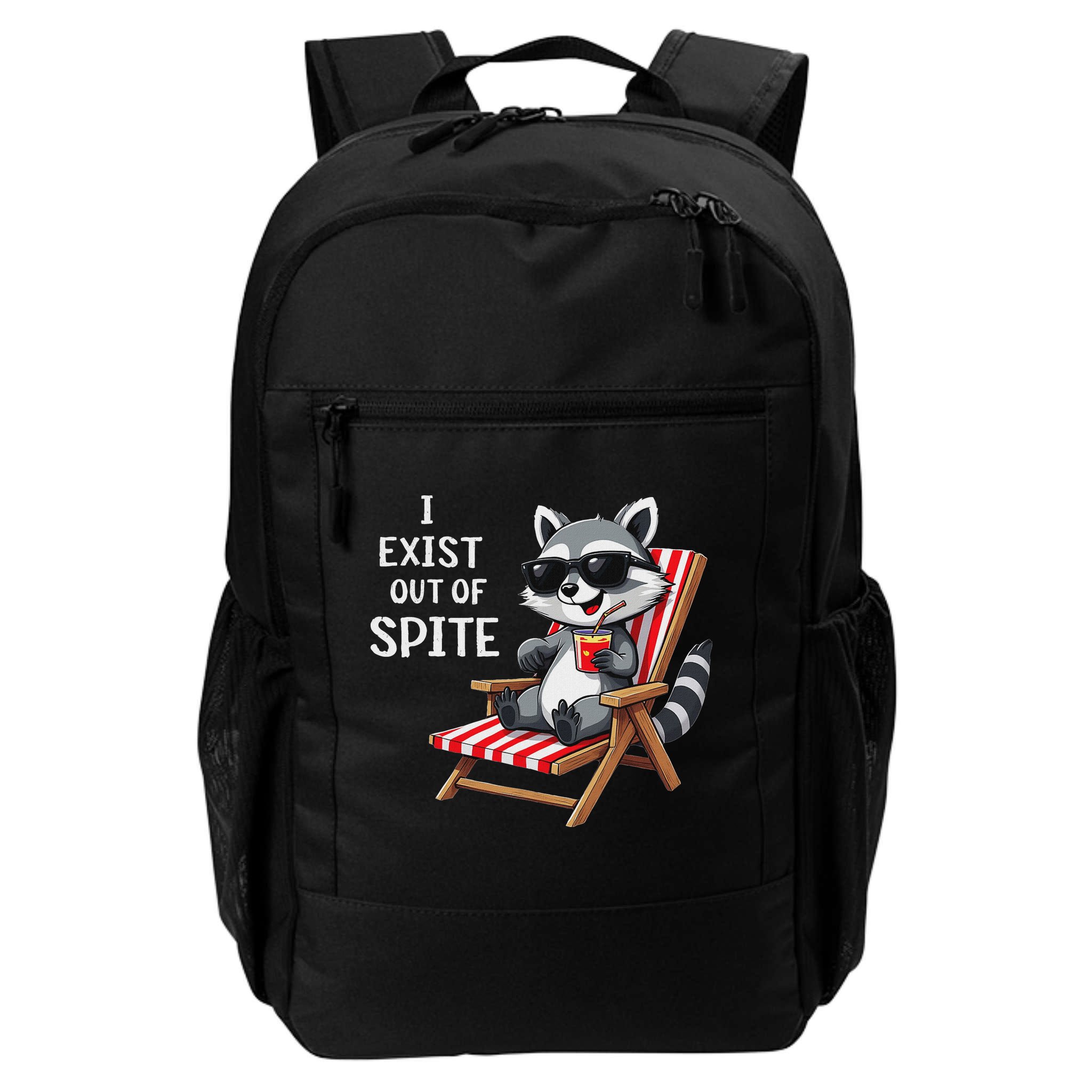 I Exist Out Of Spite Raccoon Sunglasses Backpack