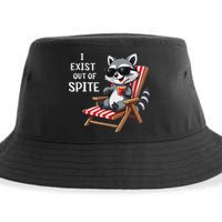 I Exist Out Of Spite Raccoon Sunglasses Sustainable Bucket Hat