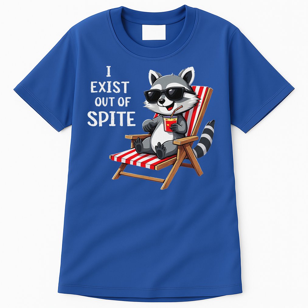 I Exist Out Of Spite Raccoon Sunglasses Tall T-Shirt