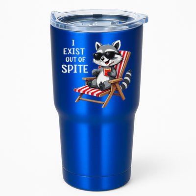 I Exist Out Of Spite Raccoon Sunglasses Tumbler
