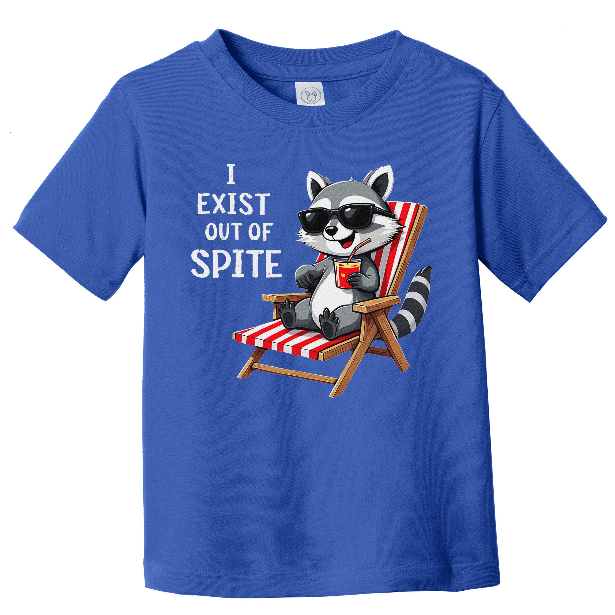 I Exist Out Of Spite Raccoon Sunglasses Toddler T-Shirt