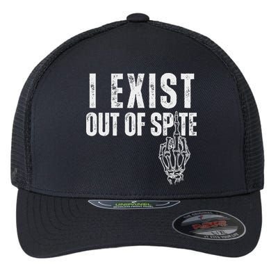 I Exist Out Of Spite Flexfit Unipanel Trucker Cap
