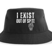 I Exist Out Of Spite Sustainable Bucket Hat