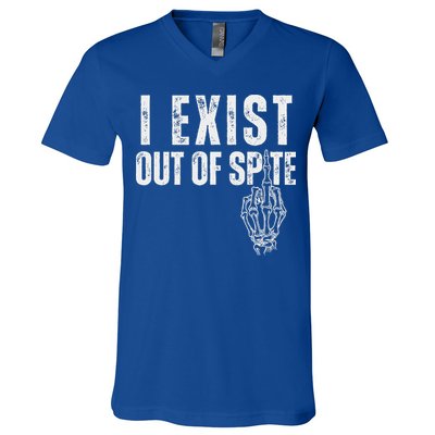 I Exist Out Of Spite V-Neck T-Shirt