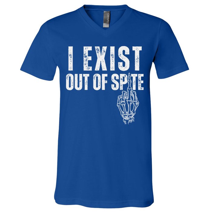 I Exist Out Of Spite V-Neck T-Shirt