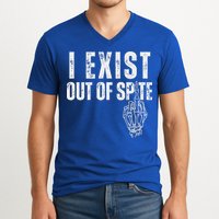 I Exist Out Of Spite V-Neck T-Shirt
