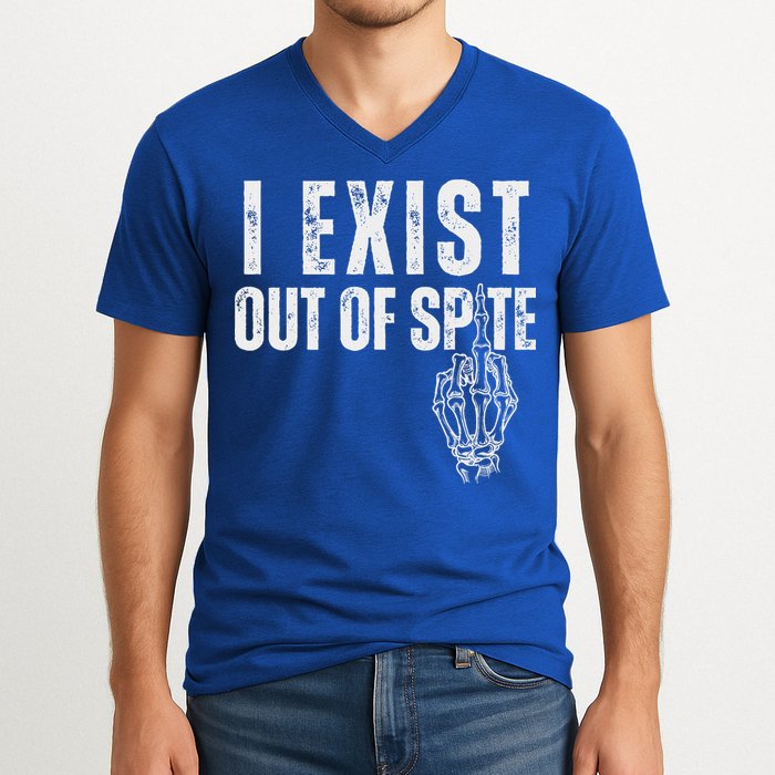 I Exist Out Of Spite V-Neck T-Shirt