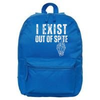 I Exist Out Of Spite 16 in Basic Backpack