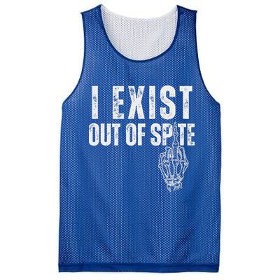 I Exist Out Of Spite Mesh Reversible Basketball Jersey Tank
