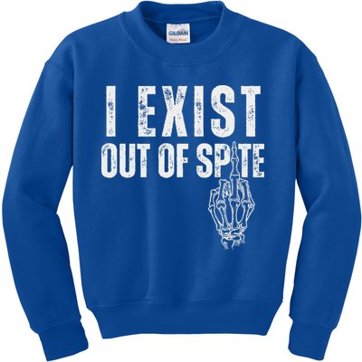 I Exist Out Of Spite Kids Sweatshirt
