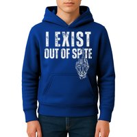 I Exist Out Of Spite Kids Hoodie