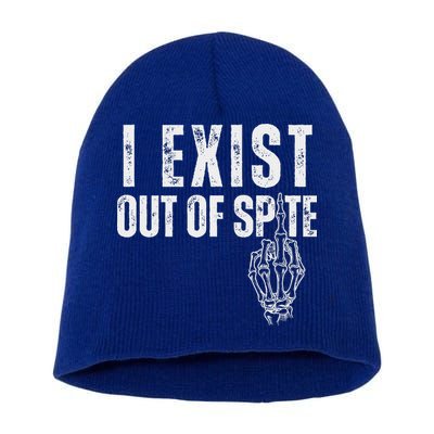 I Exist Out Of Spite Short Acrylic Beanie