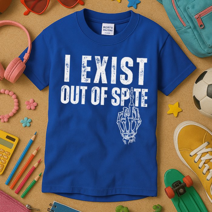 I Exist Out Of Spite Kids T-Shirt