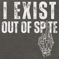I Exist Out Of Spite Cotton Canvas Backpack