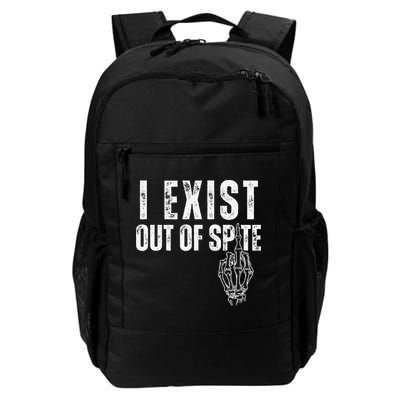 I Exist Out Of Spite Funny Dark Humor Backpack