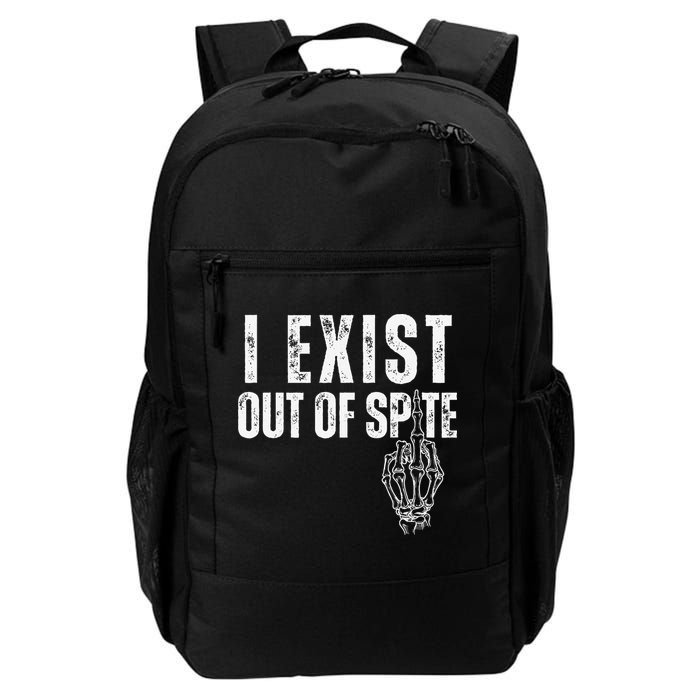 I Exist Out Of Spite Funny Dark Humor Backpack