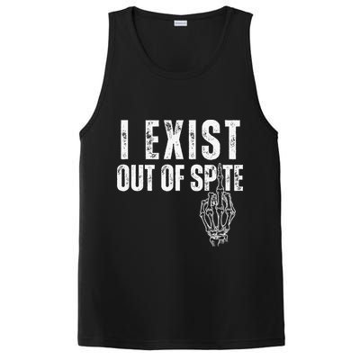 I Exist Out Of Spite Funny Dark Humor PosiCharge Competitor Tank