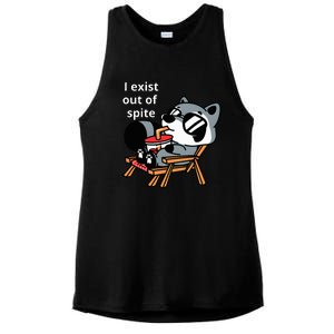 I Exit Out Of Spite Ladies PosiCharge Tri-Blend Wicking Tank