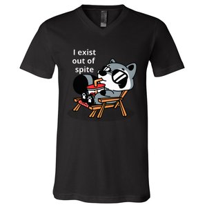 I Exit Out Of Spite V-Neck T-Shirt