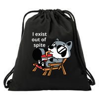 I Exit Out Of Spite Drawstring Bag